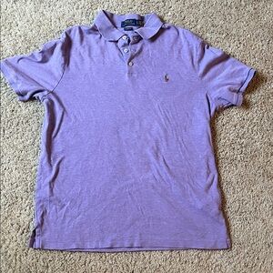 Polo by Ralph Lauren Lavender Short-Sleeve Cotton Polo Mens L